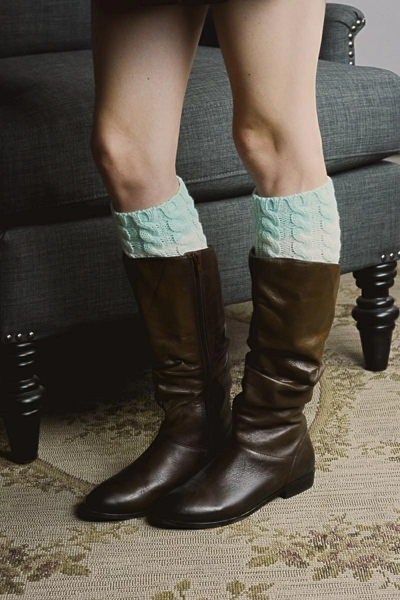 cute wholesale peppered ombre boot cuff mint supplier