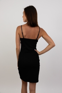 Black Double Layer Shapewear Dress – Seamless and Slimming Fit