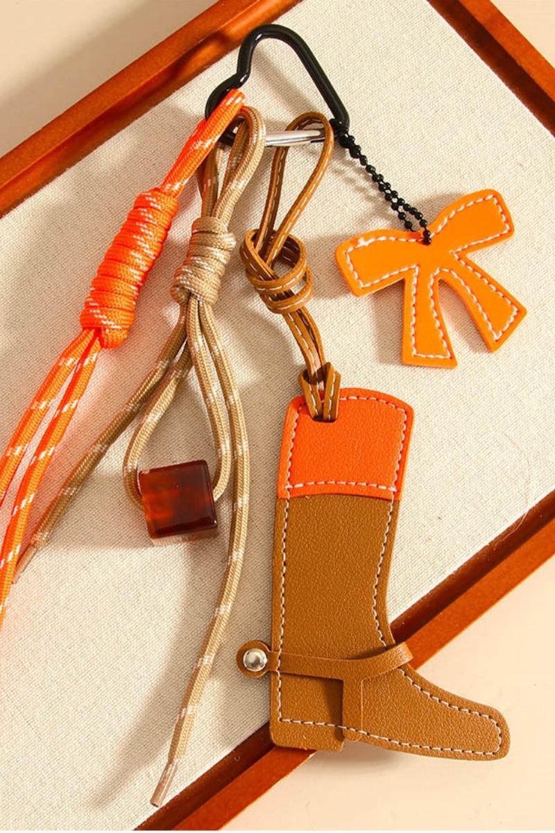 Boho cowgirl bag charm     beaded boot   tassel  2