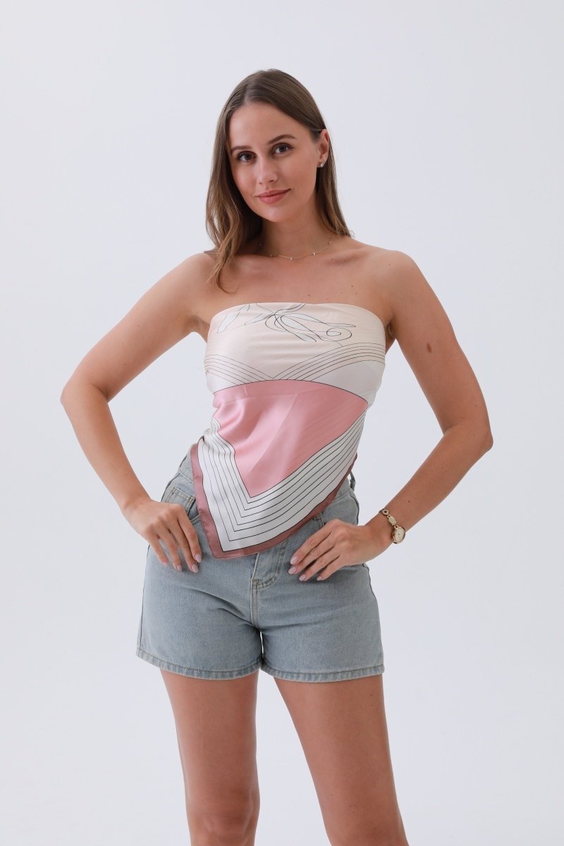 Canyon rose oversized silky bandana