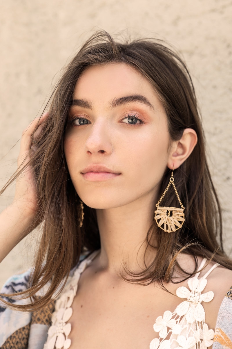 Fancy Drop Chain Rattan Woven Earring Wholesale at Low Price | Immediate Shipping | Leto Wholesale