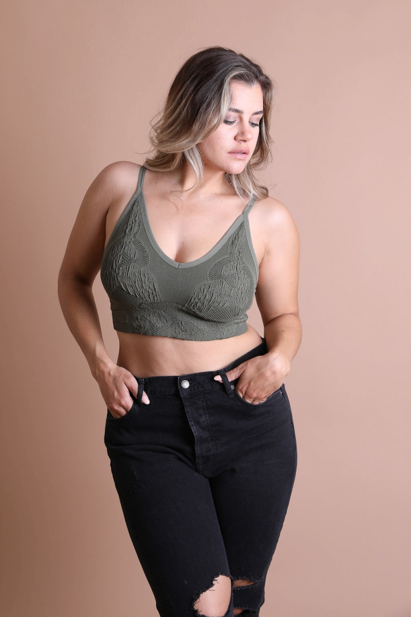 feminine padded textured plus boho brami white wholesale intimates