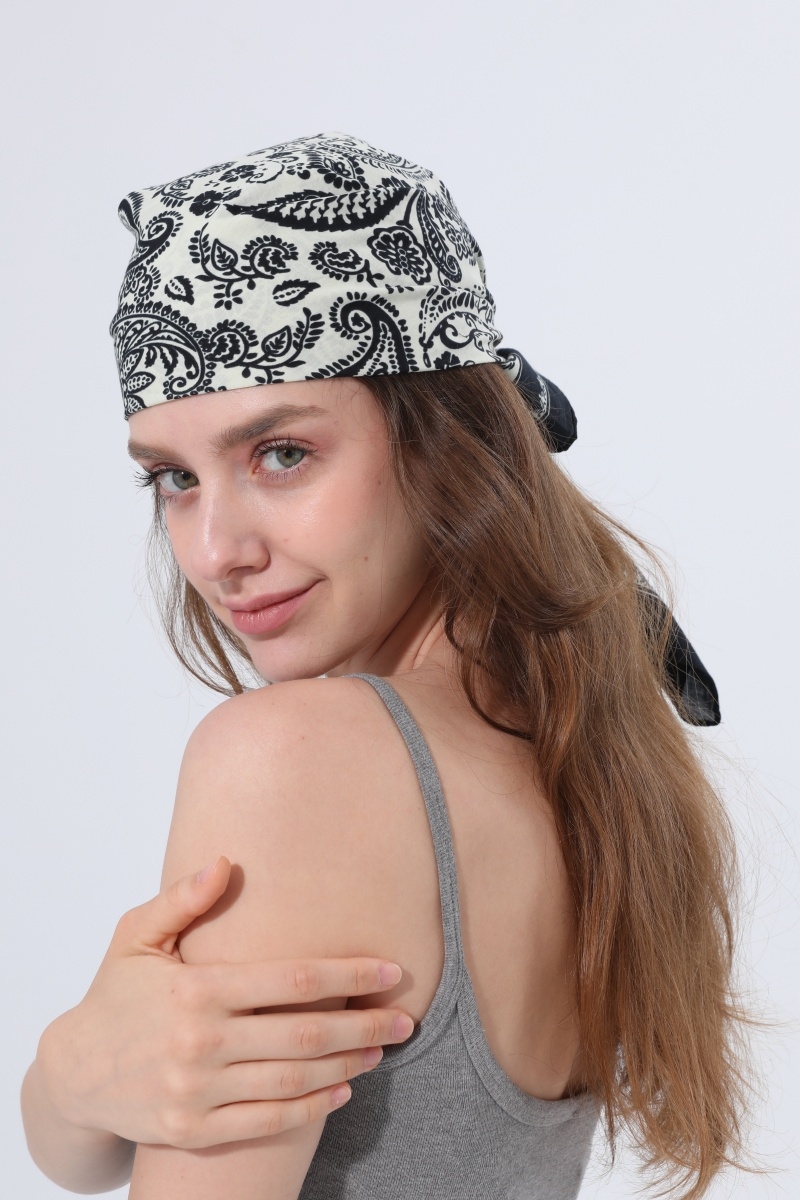 Paisley print multi   wear bandana scarf 5
