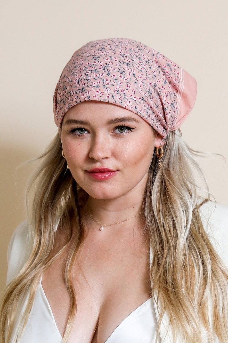 Rose Floral Cotton Bandana