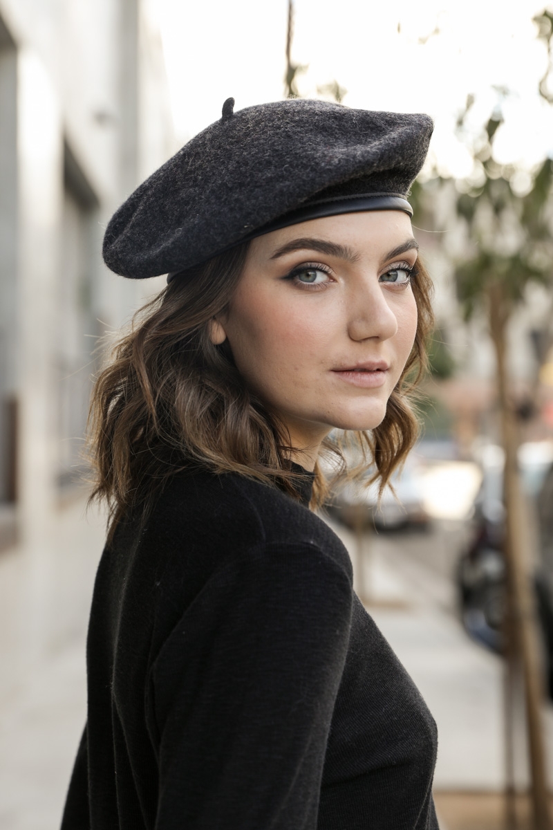 Stylish felt beret polyester hat wholesale from Leto Wholesale
