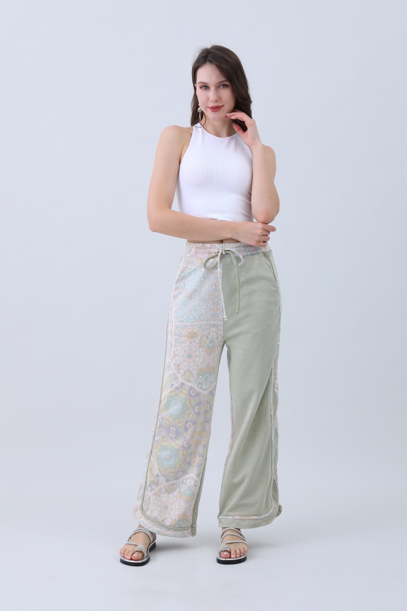 Wide leg comfy lounge pants with drawstring