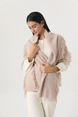 Solid Color Tassel Scarf Women Soft Thick Warm Winter Shawl Wrap