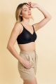 Ultra supportive black comfort bra by Leto Wholesale