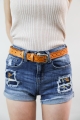 bohemian punched out fashion belt leto wholesale cute black