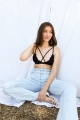 Center cross strap lace bralette wholesale packs of 6