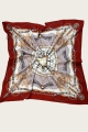 Chain rope print headscarf     vintage silky bandana 3