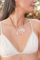 New Precious Stones Crystal Drop Suede Necklace Wholesale Supplier