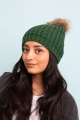 Cute Trendy Winter Fashion Textured Beanie w/ Pom Pom Wholesale Supplier High Quality Accessories Cheap Price Fast Shipping