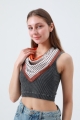 Delicate polka dot neck scarf soft   airy summer essential 