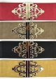 elastic belt with ornate buckle main