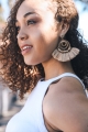 Stylish Boho Inspired Fan & Coil Dangle Drop Earrings Wholesale Supplier