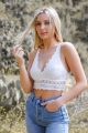 Floral Longline Bralette Wholesale from Leto Wholesale | Women Bralette Wholesale Supplier