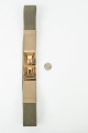 gold geometric accent elastic waist belt 