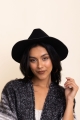 Gold Ring Buckle Bolero Hat in Black - Wholesale Collection