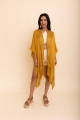 goldenrod trendy open grid kimono mustard breathable lightweight wholesale