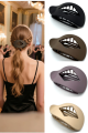 Matte abs hair claw clip nonslip minimalist hair clip for women