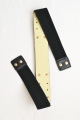 metal studded fashion belt with metal plate