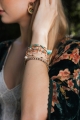 multi layered artisanal craftsmanship sweet pastel beads wholesale bracelet