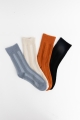 Cotton terry crew socks in various colors by Leto Wholesale