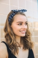 grid headband wired bow leto wholesale retro modern twist fashion head wrap cute young contemporary girl accessories accessory best seller