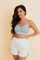 Sage Mint Sporty Vintage Ribbed Bralette – Ultra Comfy and Lightweight