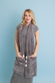 Sage ultra-soft striped chenille blanket scarf with pockets cozy winter accessory