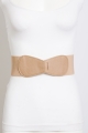 Solid color elastic waist belt for casual wear, providing a comfortable stretch and perfect fit.