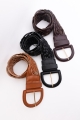 trio colors braided leather belts wholesale supplier