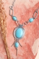 Latest turquoise bolo necklace for women from Leto Wholesale
