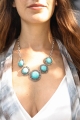 Stylish La Floraison Turquoise Necklace in Bulk | Women Necklace Wholesale | Leto Wholesale | Fashion Jewelries