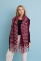 Ultra Soft Chenille Tassel Scarf in Burgundy – cozy and stylish