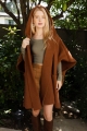 versatile fall essential plush hooded ruana camel wholesale