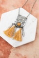 Western Bohemian Tassel Pendant Necklace, stock photo