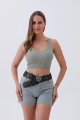 Western patchwork belt vintage hollowout design