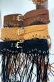 Western style tassel embellished corset belt 1
