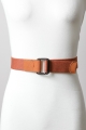 woven fashion ring belt – boho-style with metal ring closure