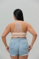 Xlarge plus size tattoo mesh racerback bralette 1