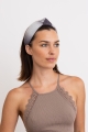 Pleated Shimmery Metallic Ombre Knotted Headband