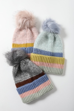 Multi-Color Knit Beanie – Cozy & Vibrant Winter Style