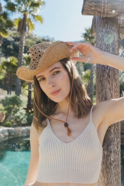 Chic Basketweave Cowboy Hat – Rustic Western Style