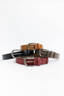 Pattern Pressed Leather Belt – Stylish Embossed Design for Every Look