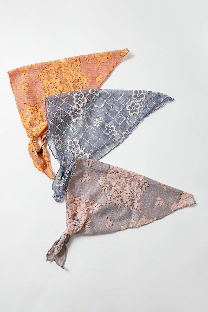 Latest Bohemian Floral Lace Polyester Headscarf in Bulk | Scarves Wholesale Supplier | Leto Wholesale