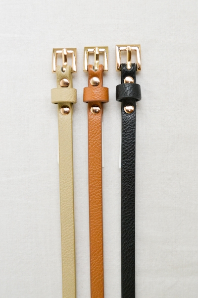 double wrap studded skinny belt, chic layering waist belt fashion accessory