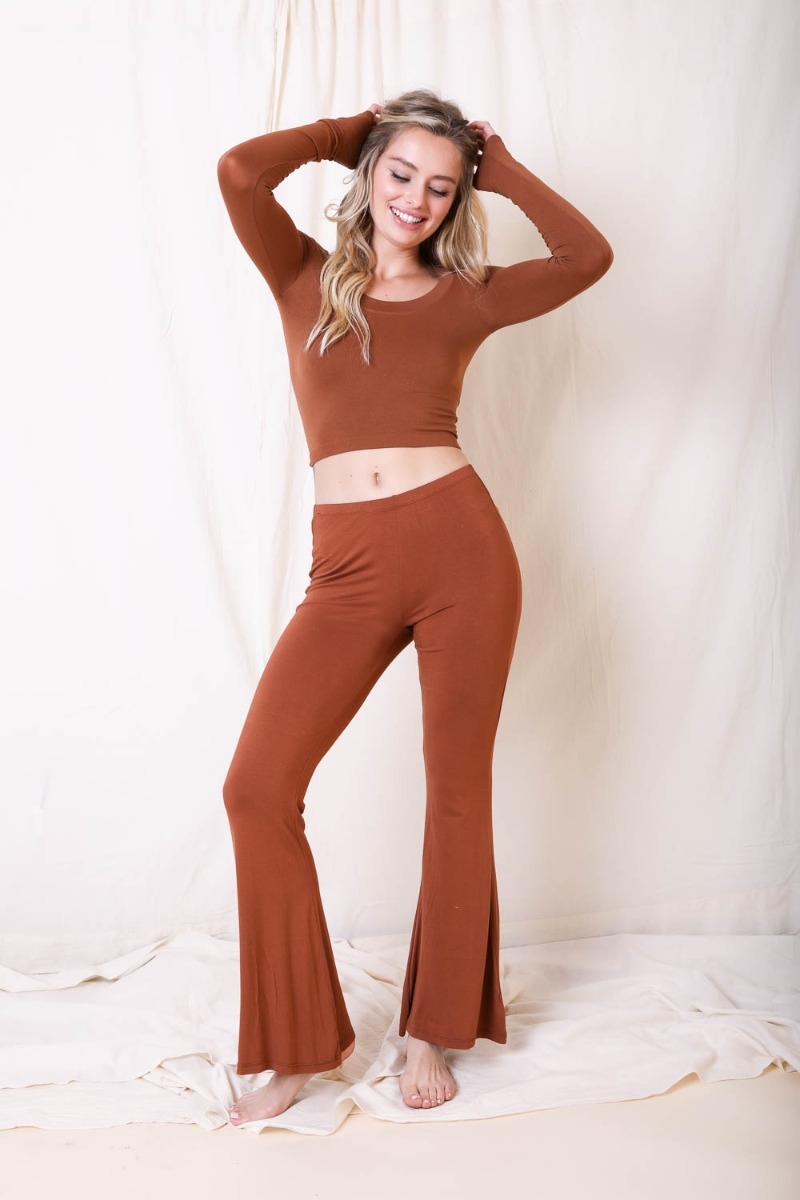flared copper stretch lounge pants supplier wholesale