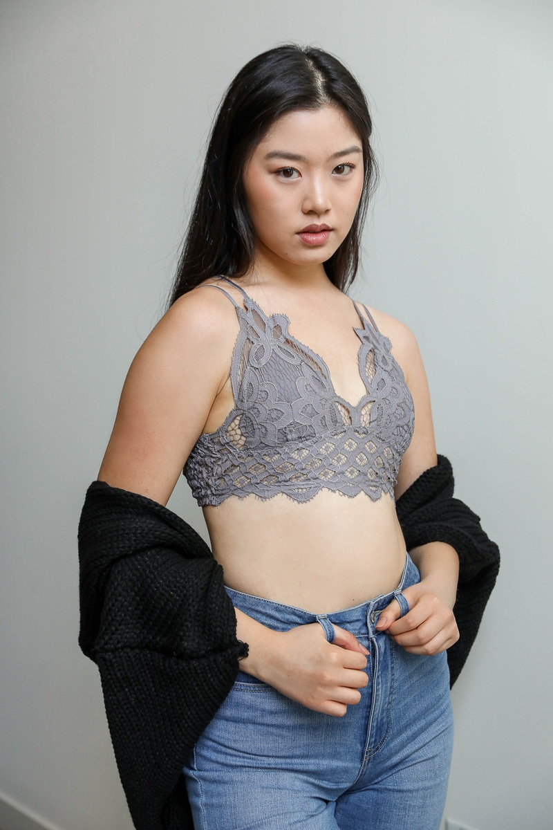 Trendy Style Padded Crochet Lace Longline Bralette Wholesale at Low Price | Immediate Shipping | Leto Wholesale